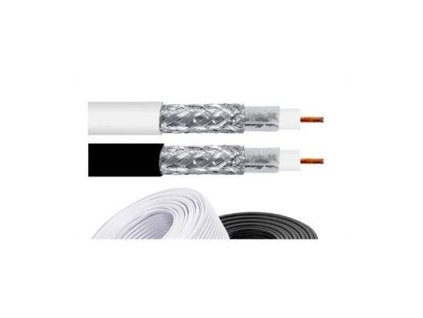 Koaxiální kabel RG-59U/48FAS-PVC KK30A, 150m PVC 5mm cívka – 24365.cz