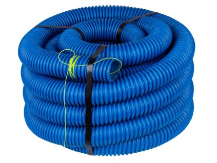 Trubka ohebná instalační HDPE 40/33mm flexibilní 450N modrá 25m – 24365.cz