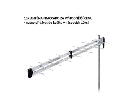 Výhodné balení 10ks DVB-T/T2 TV anténa FRACARRO LP45F LTE 700 UHF , 5G, F konektor – 24365.cz