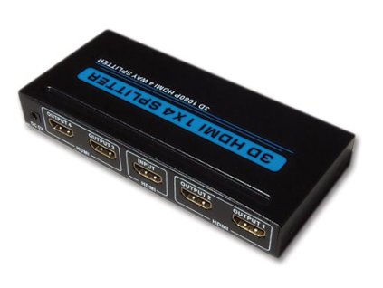 HDMI rozbočovač 1xIN/4xOUT 1080 + 3D ready – 24365.cz