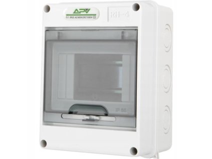 Elektroinstalační rozvaděč Adelid APV-RH-04, 1x4M IP65, IK08 – 24365.cz