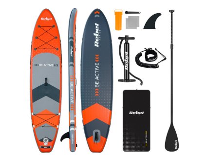 Paddleboard SUP REBEL ACTIVE RBA-4500OR, oranžový – 24365.cz