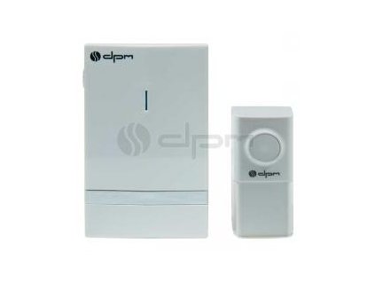 Bezdrátový zvonek DPM WL-538W, dosah 100 m, 25 melódií, piezo -bezbateriový – 24365.cz
