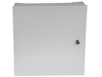 Kovový rozvaděč montážní skříň 300*300*100mm TPR-3, lesklá bílá – 24365.cz