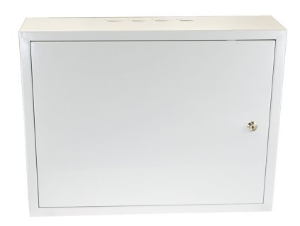 Kovový rozváděč montážní skříň 520*400*140 mm TPR-5, lesklá bílá – 24365.cz