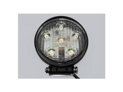 Přídavné pracovní světlo pro automobil LED reflektor 6*3W IP68 kruhový 003001 – 24365.cz