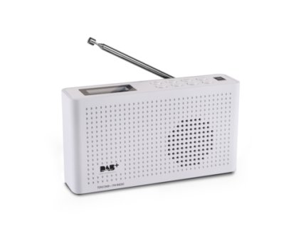 OPTICUM přenosné rádio DAB+/FM TON3 bílé – 24365.cz