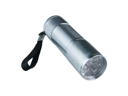 Kovová kapesní svítilna DPM SP1705, 9xLED, 3xAAA – 24365.cz