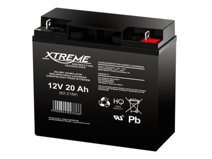 Baterie olověná 12V / 20Ah Xtreme 82-218 gelový akumulátor – 24365.cz