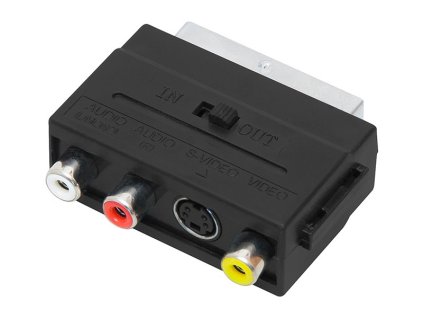 Redukce SCART IN-OUT/3xCINCH + SVHS – 24365.cz