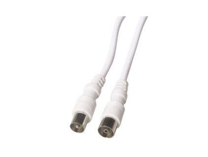 Účástnická šňůra TST 3m TV antenní kabel M/F 75Ohm – 24365.cz