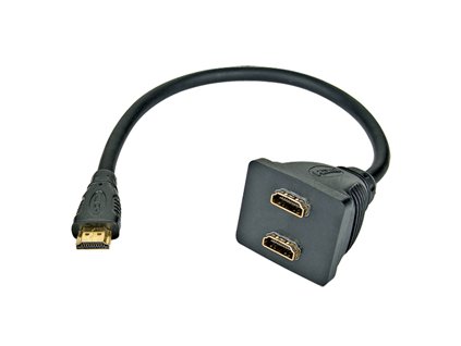 Adapter HDMI rozdvojka M - 2x F konektory pasivní – 24365.cz