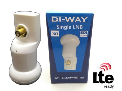 DI-WAY LNB SINGLE 0,1 dB, WHITE LEOPARD LINE – 24365.cz