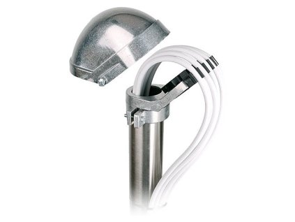 Stožárová krytka na kabely - pro stožár (48 - 52mm), hliník – 24365.cz