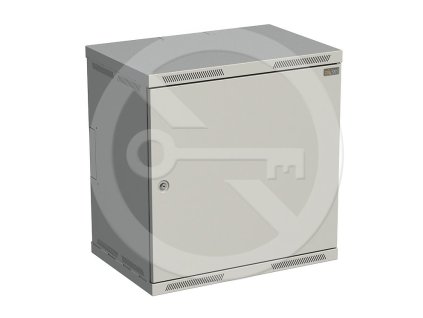 Rozvaděč nástěnný SENSA 12U 400mm, dveře plech, RAL 7035, SENSA-12U-64-21-G – 24365.cz