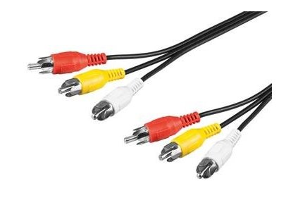 Kabel 3 CINCH - 3 CINCH délka 3m – 24365.cz