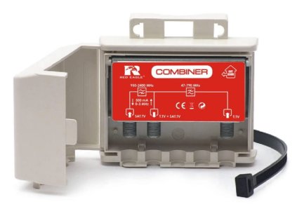 Opticum slučovač RED EAGLE COMBINER TV+SAT, F průchozí, venkovní, na stožár – 24365.cz