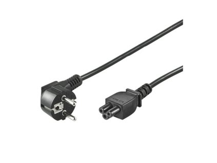 Kabel síťový 230V k notebooku 2m, trojlístek "Mickey Mouse" – 24365.cz