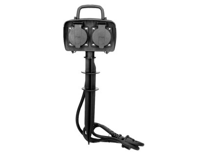 Zahradní zásuvka ORNO OR-AE-13138, 2x2P + Z, 2300W, IP44 – 24365.cz