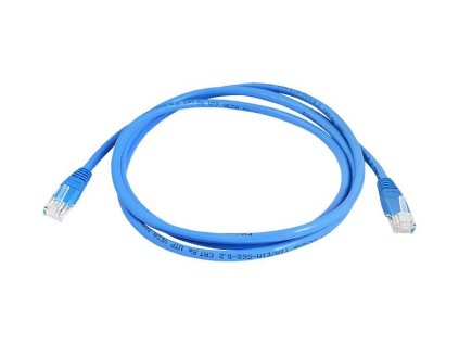 UTP Patch Kabel Lexton RJ45 CAT5E 0,5m 8P8C 1:1 Modrý – 24365.cz