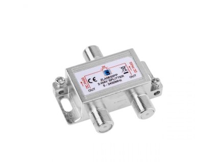 Anténní rozbočovač Cabletech 5-2450MHz 2x výstup, průchozí – 24365.cz