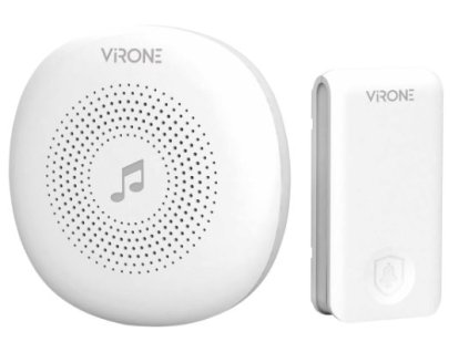 Bedrátový zvonek ORNO DB-1 Virone PRESSO AC 100m – 24365.cz