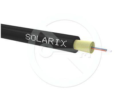 DROP1000 kabel Solarix 02vl 9/125 3,5mm LSOH Eca černý 500m SXKO-DROP-2-OS-LSOH – 24365.cz