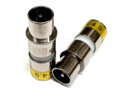 Vodotěsný lisovací konektor Cabelcon IECM-56-CX3 4.9 IECM na RG6 – 24365.cz