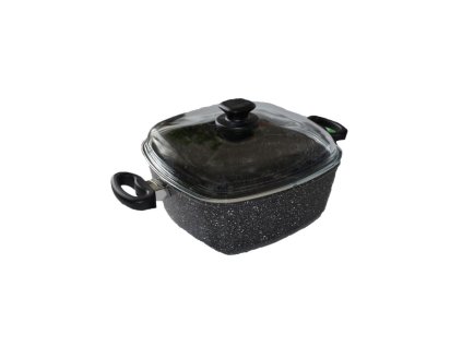 Titanový hrnec se skl. poklicí BRAVO V-5135, 26x26cm – 24365.cz