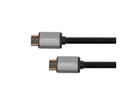 Kabel HDMI Kruger&Matz KM1206 2.0 4K, 15m, GOLD, blistr – 24365.cz