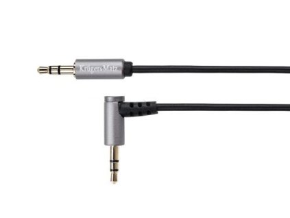 Kabel Audio Kruger&Matz KM0312 úhlový Jack 3.5 stereo propojovací 1m – 24365.cz