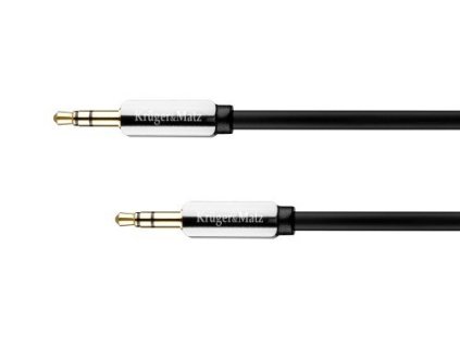 Kabel Audio Kruger&Matz KM0312P přímý Jack 3.5 stereo propojovací 1m – 24365.cz