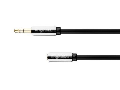 Kabel Audio Kruger&Matz KM0315 přímý Jack 3.5 stereo prodlužovací 1m – 24365.cz