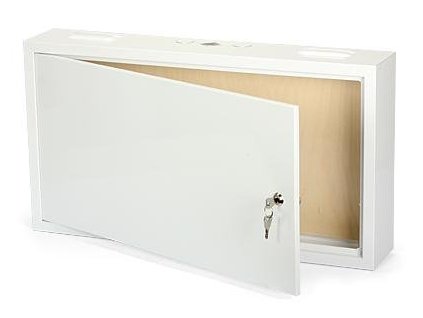 Kovový rozváděč montážní skříň 650x350x120mm TPR-20w, lesklá bílá – 24365.cz