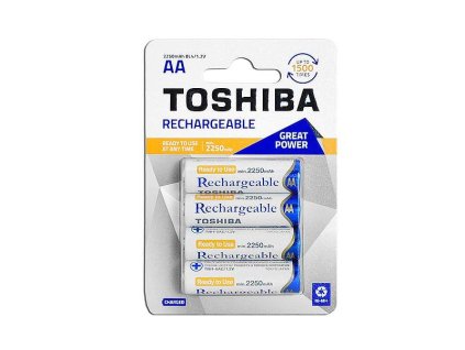 Baterie TOSHIBA NiMh R06/2250mAh dobíjecí blistr 4ks – 24365.cz