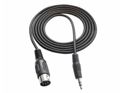 Kabel DIN-JACK 3.5mm 1,2m černý – 24365.cz
