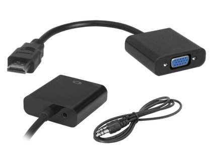 Adaptér LTC PRZE-19845 HDMI do VGA + Audio – 24365.cz