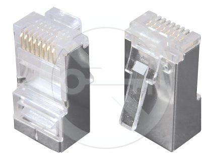 Konektor Solarix RJ45 CAT5E STP 8p8c stíněný neskládaný na licnu KRJ45/5SH – 24365.cz
