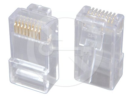 Konektor Solarix RJ45 CAT5E UTP 8p8c nestíněný neskládaný na licnu KRJ45/5 – 24365.cz