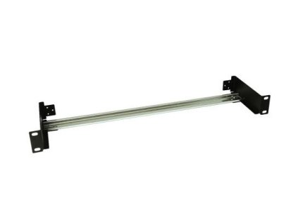 Solarix DIN lišta s držákem do 19" rozvaděče,1U černá RAL 9005 RAIL-1U-DIN – 24365.cz