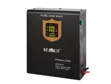 Záložní zdroj UPS KEMOT URZ3410 PROsinus 700W 12V, čístý sinus, nástěnný – 24365.cz