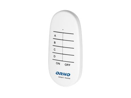 Dálkový ovladač pro bezdrátové ovládání vypínačů a zásuvek pod omítku, 4 kanály, ORNO  OR-SH-1752 Smart Home – 24365.cz