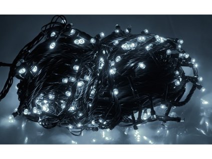 Vánoční osvětlení - řetěz LTC LXLED105 200LED/20m, studená bílá, vnitřní – 24365.cz