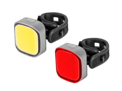 Sada světel na kolo REBEL URZ3492, USB nabíjení – 24365.cz