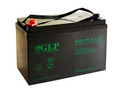 Baterie olověná 12V / 100Ah GLPG 100-12 VRLA gelový akumulátor, M8 – 24365.cz