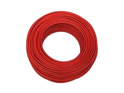 Solární kabel FVE H1Z2Z2-K, 4mm2, 1500V, červený 100m – 24365.cz