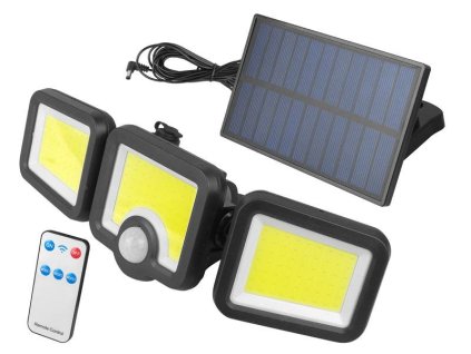 Venkovní solární LED osvětlení LTC LXLL1185 s kabelem, ovladač – 24365.cz