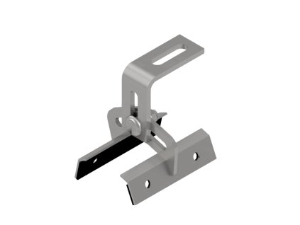 FVE střešní hák X pro trapézový plech s regulací, EPDM, nerez – 24365.cz