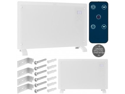 Sklokeramický tepelný konvektor VOLT 2000W, Wi-Fi Comfort, bílá – 24365.cz