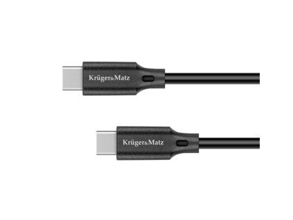 Kabel USB Kruger&Matz KM1261 USB-C / USB-C 100W 2,5m černý – 24365.cz